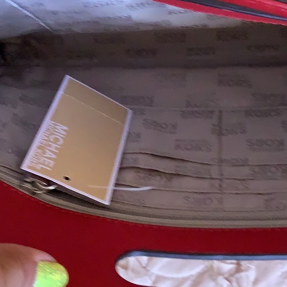 MK Leather Tilda Red Clutch ❤️❤️ NWT - Picture 7 of 10